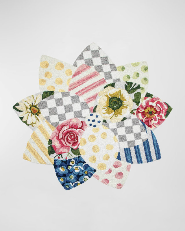 Wildflowers Rug, 4' Round