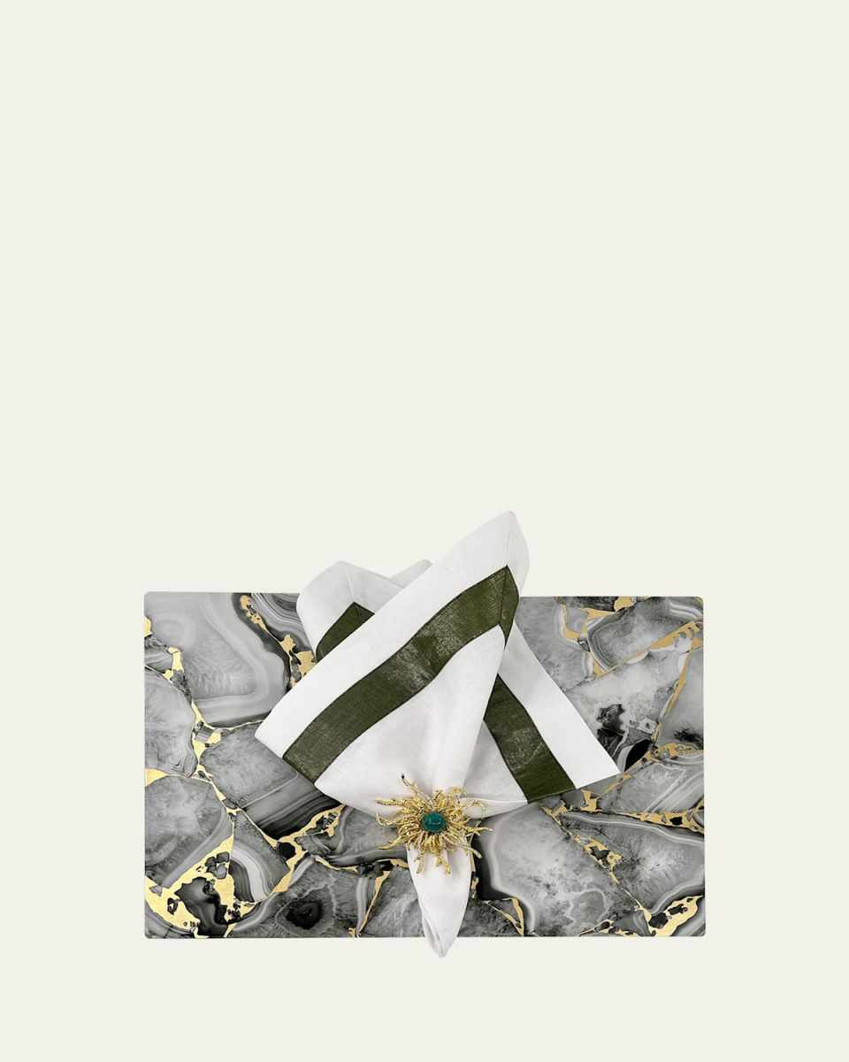 Grey Stone Lacquer Rectangle Placemat