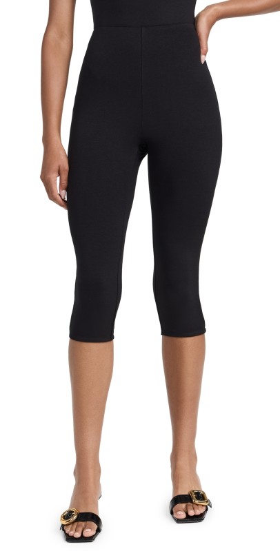 AFRM Ettie Knee Length Capri Pants Noir