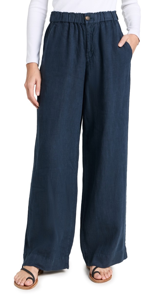 Faherty Monterey Linen Pants After Midnight