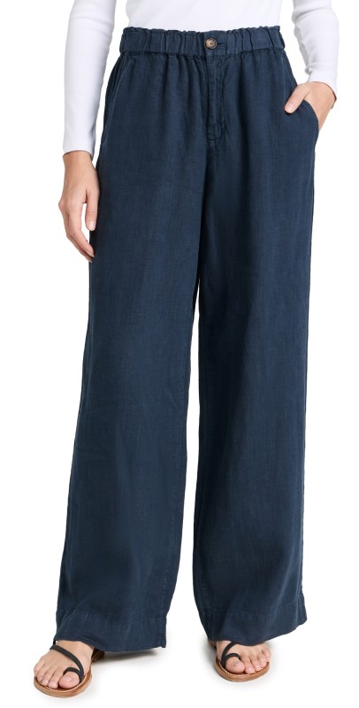 Faherty Monterey Linen Pants After Midnight