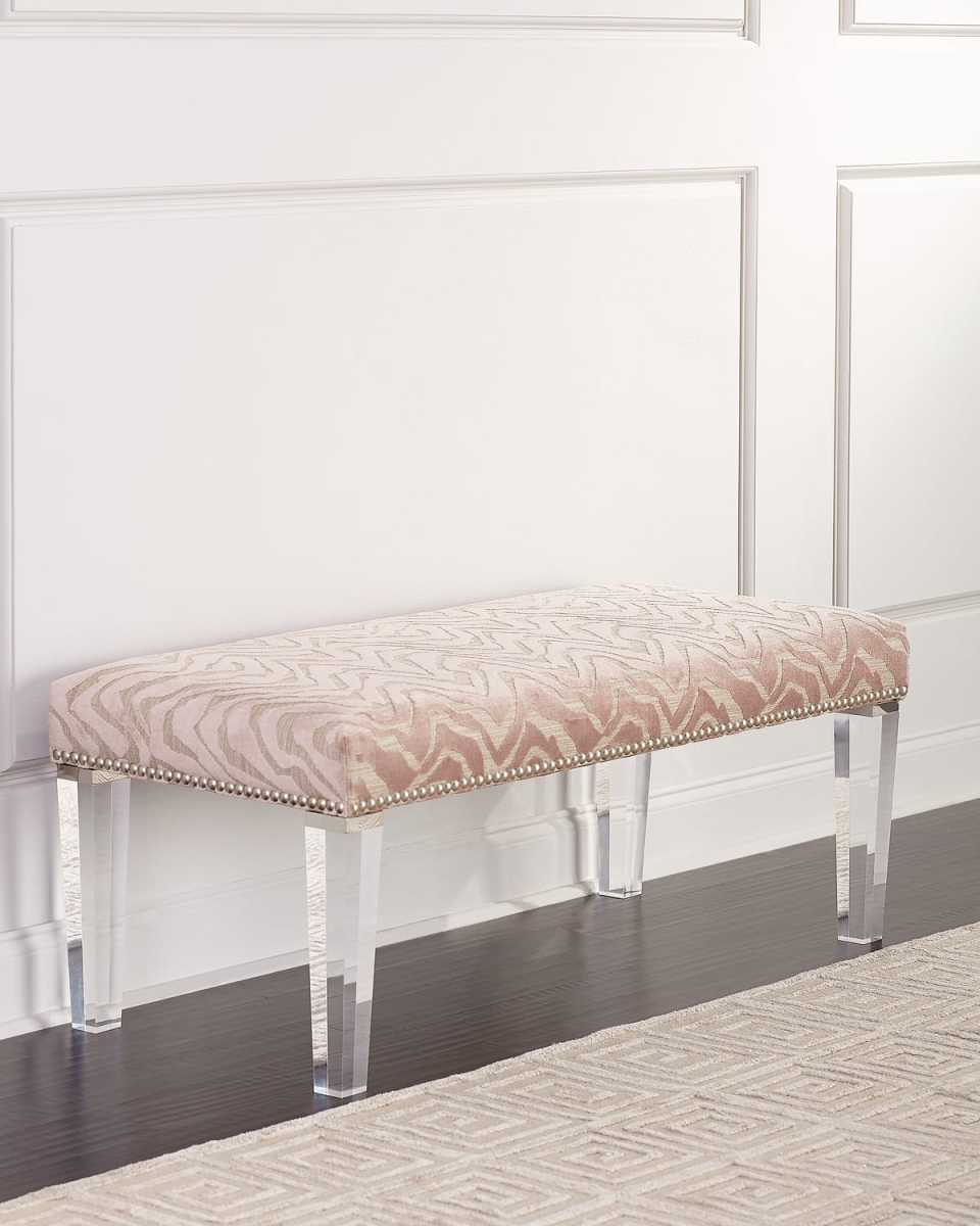 Pantone Bench with Acrylic Legs