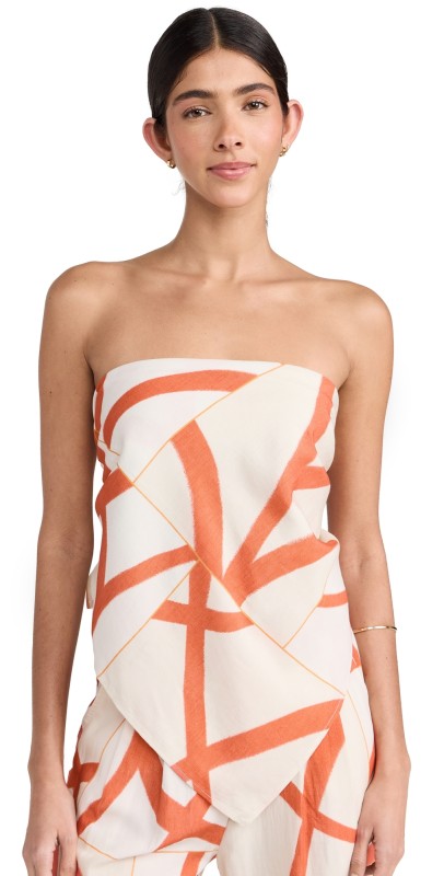 Little Lies Yasmin Scarf Top Print
