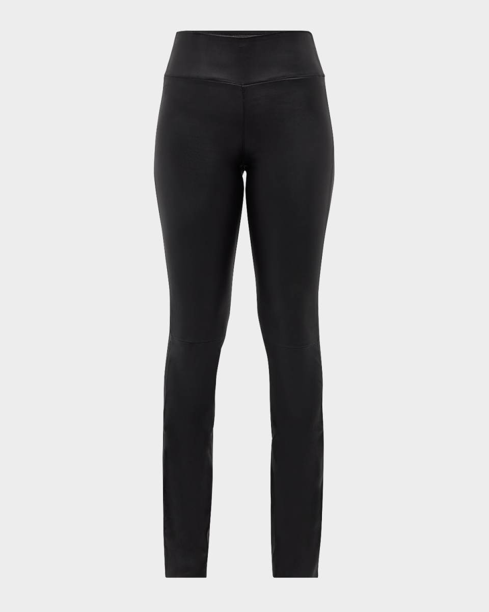 Micro Flare Leather Pants