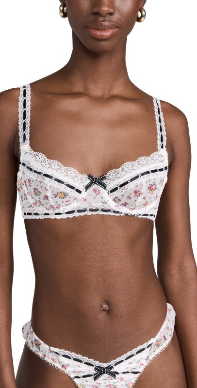 For Love & Lemons Samantha Underwire Bra Multi