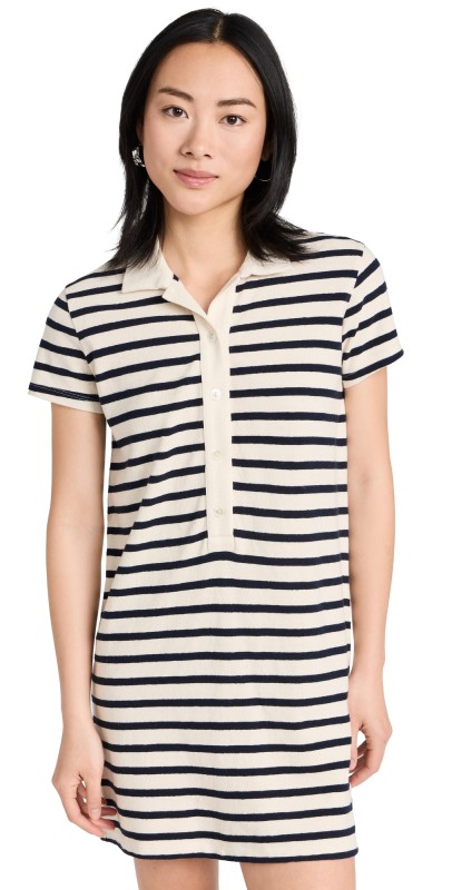 Wyeth Amelia Polo Dress Cream/Navy