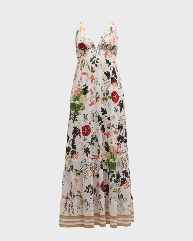 Karolina Paneled Halter Maxi Dress
