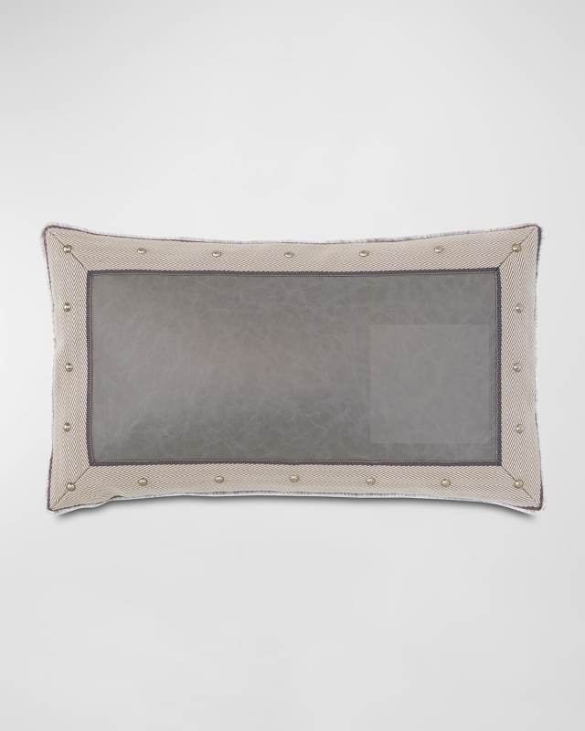 Safford Faux-Leather Decorative Pillow
