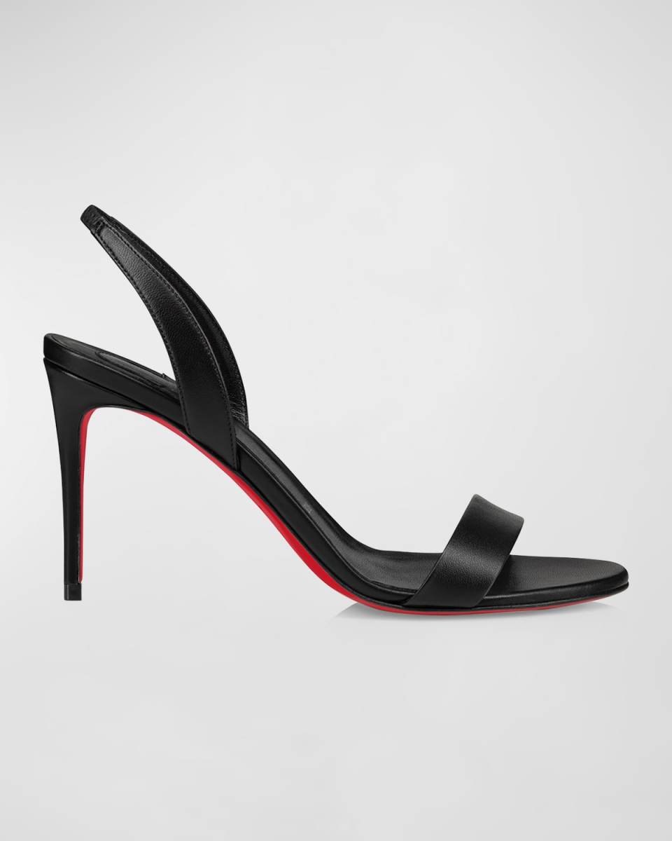 O Marylin Leather Red Sole Halter Sandals