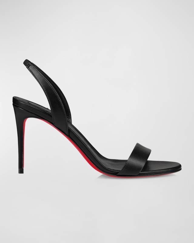 O Marylin Leather Red Sole Halter Sandals