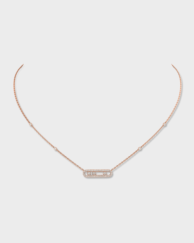 BABY MOVE PAVE DIAMOND NECKLACE