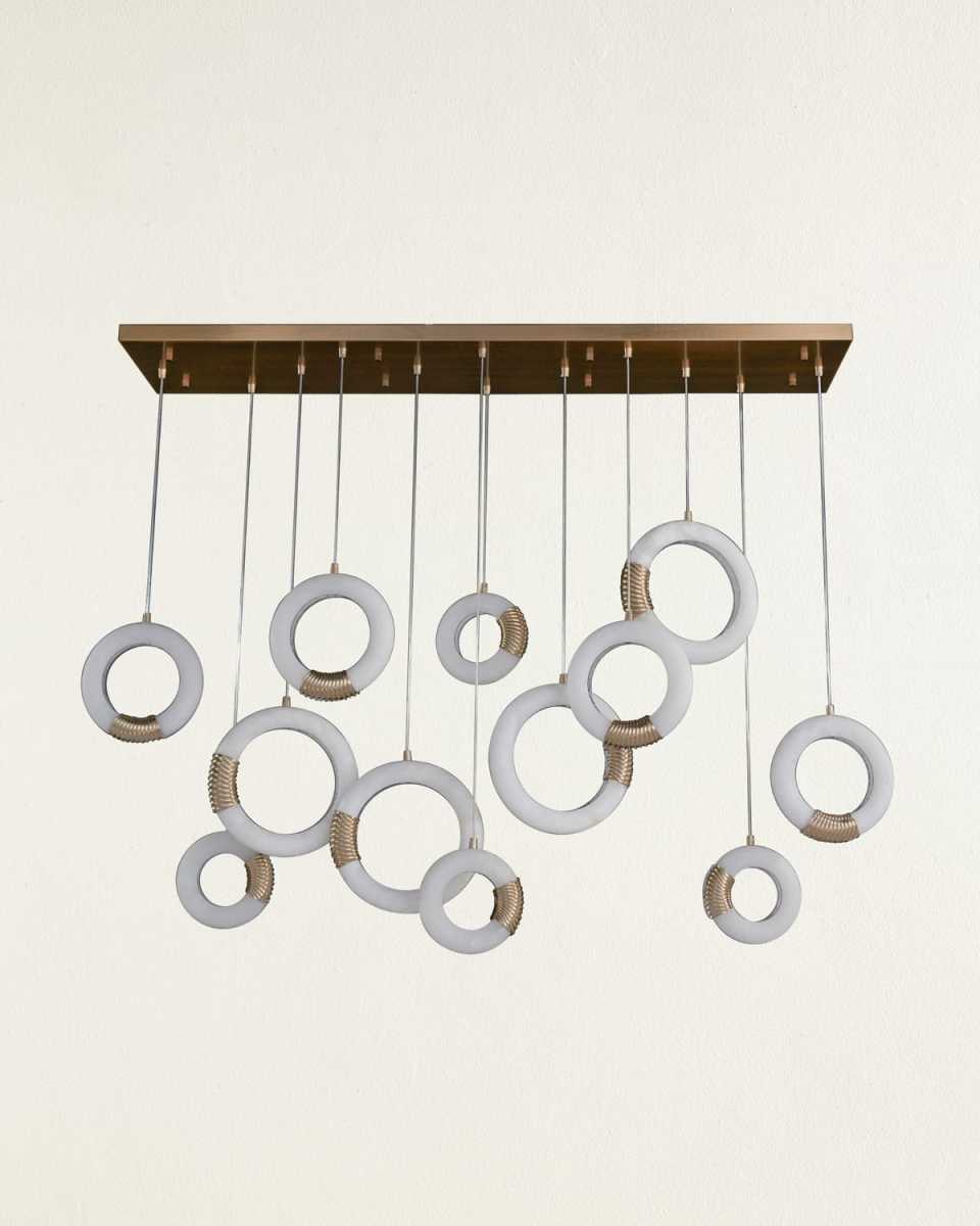 Bangela 60" 12-Light Horizontal Pendant Chandelier
