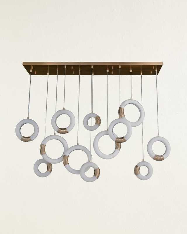 Bangela 60" 12-Light Horizontal Pendant Chandelier