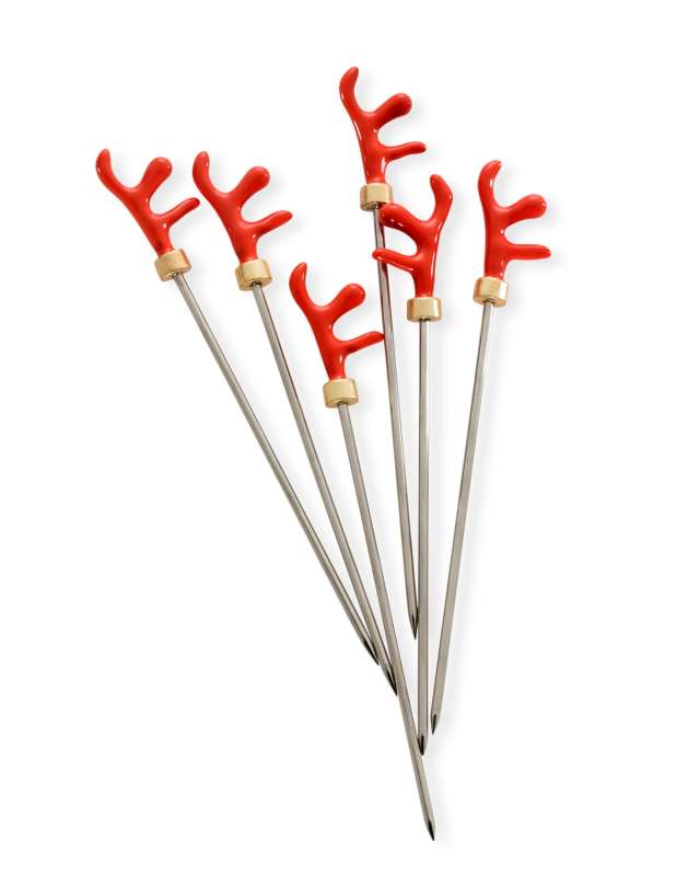 Coral Cocktail Picks, Set of 6
