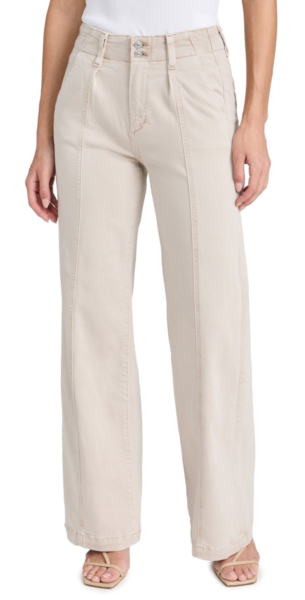 PAIGE Brooklyn 31 Double Button Jeans Vintage Blush Stone