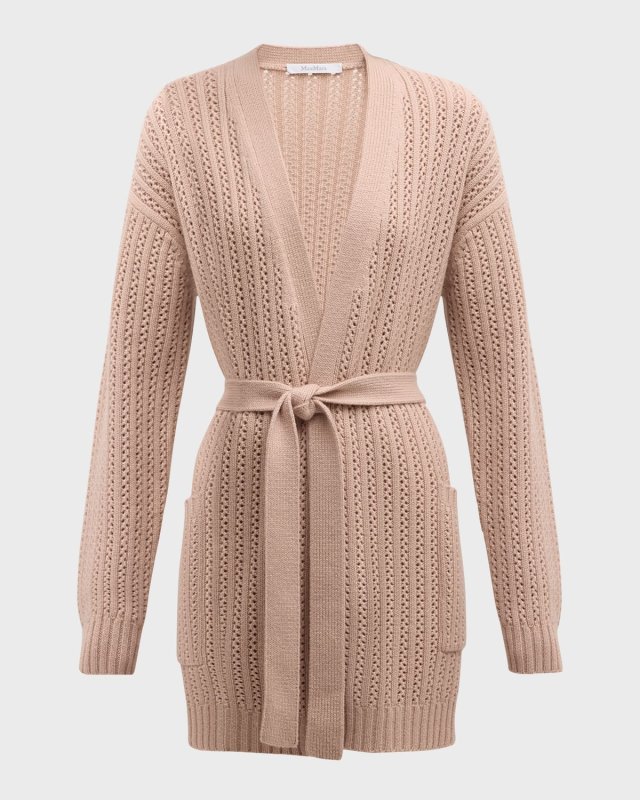 Balzac Wool-Cashmere Wrap Cardigan