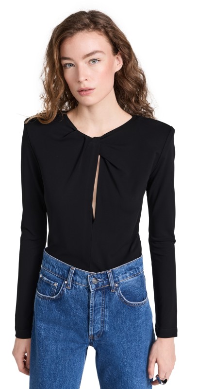 ANINE BING Amaya Top Black