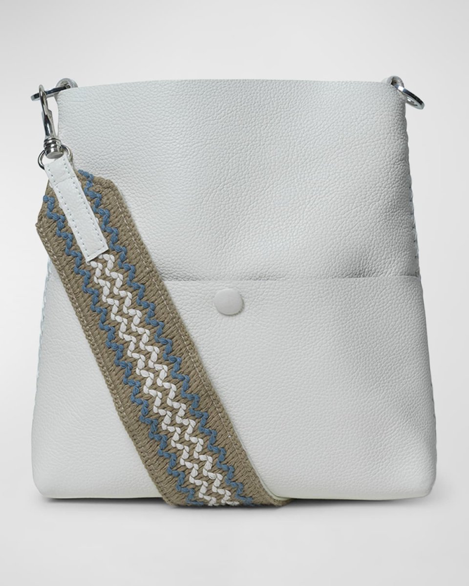 Slim Grain Leather Messenger Bag