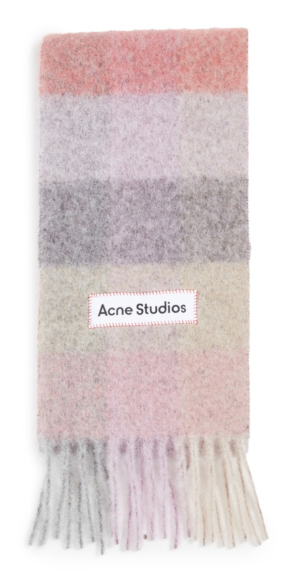 Acne Studios Checked Scarf Fuchsia/Lilac/Pink