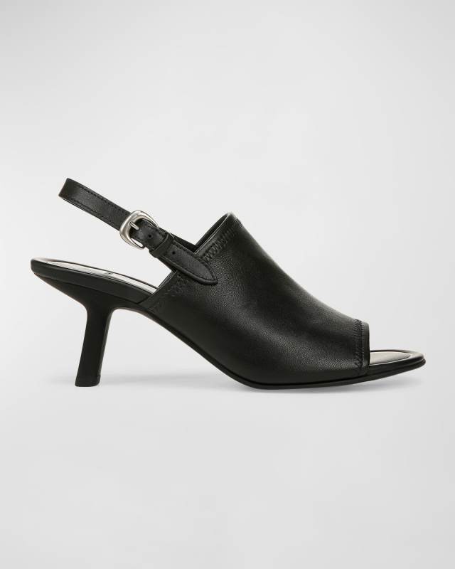Jana Leather Slingback Sandals