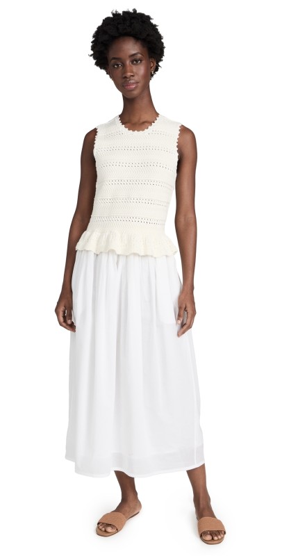 Banjanan Heather Crochet Dress Cream
