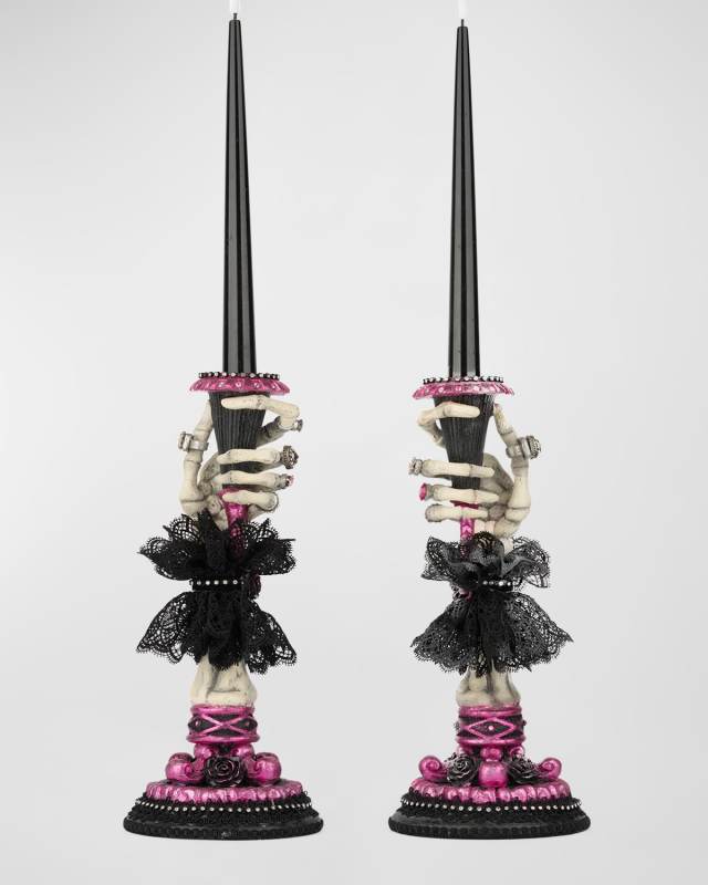 Skeleton Hand Candle Sticks, Set of 2