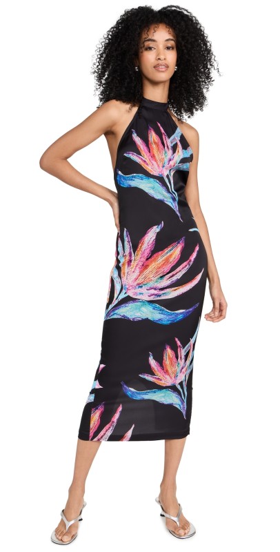 ROCOCO SAND Margo Midi Dress Black