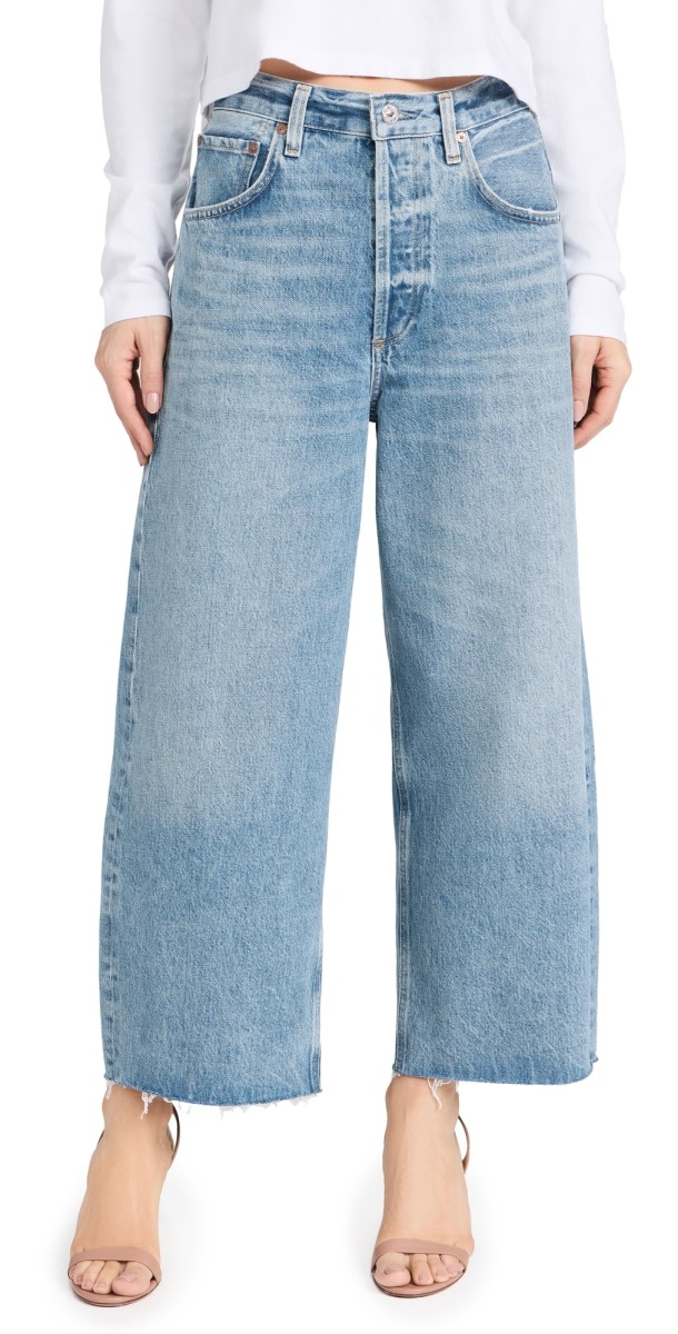 Citizens of Humanity Ayla Raw Hem Crop Jeans Sodapop