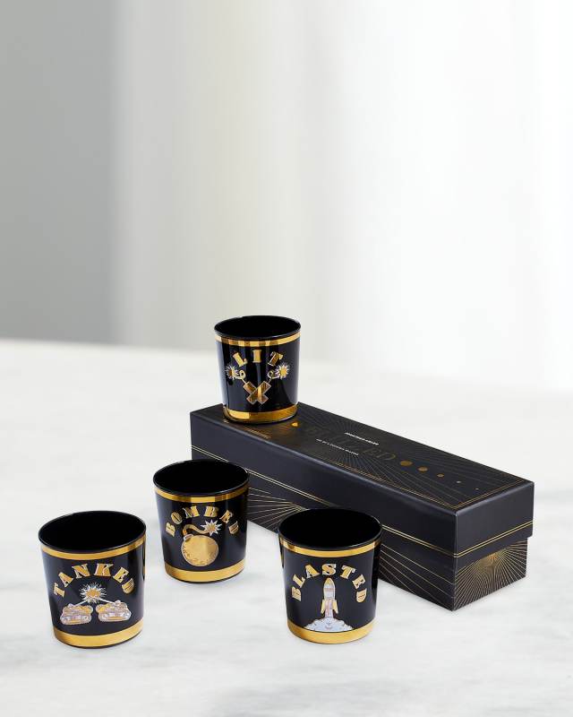 Molotov Cocktail Glasses, Set of 4