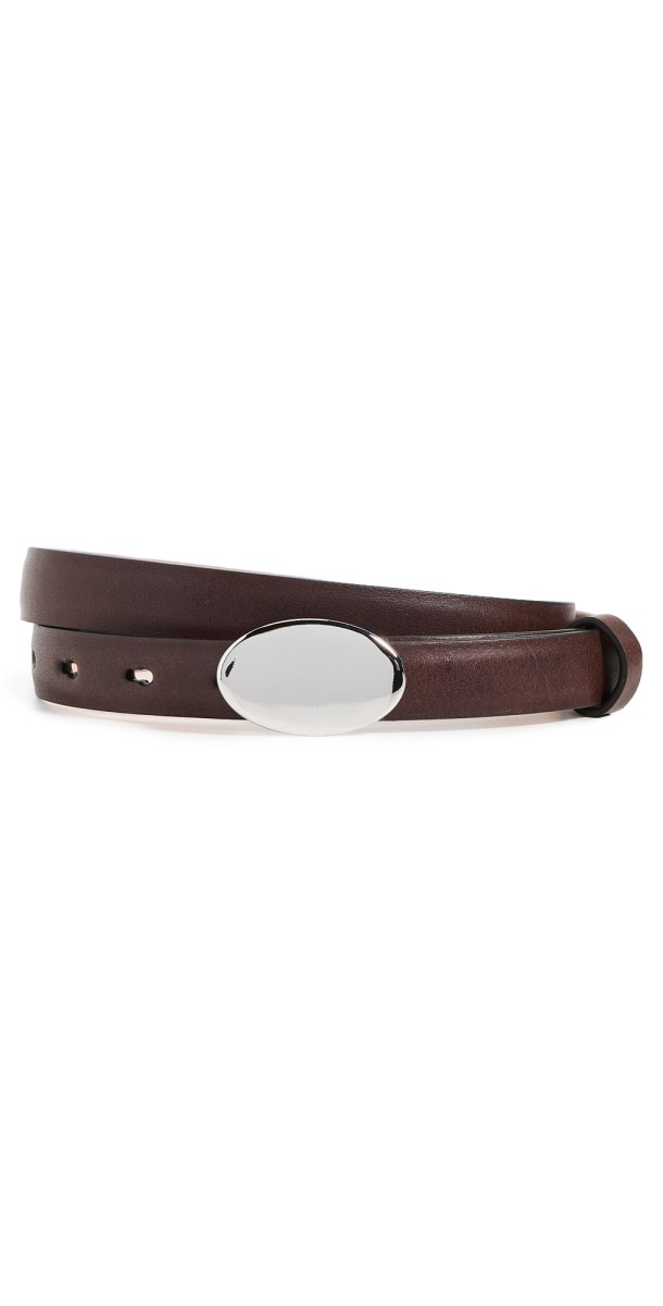 Jenni Kayne Leather Audrey Belt Black/Brass