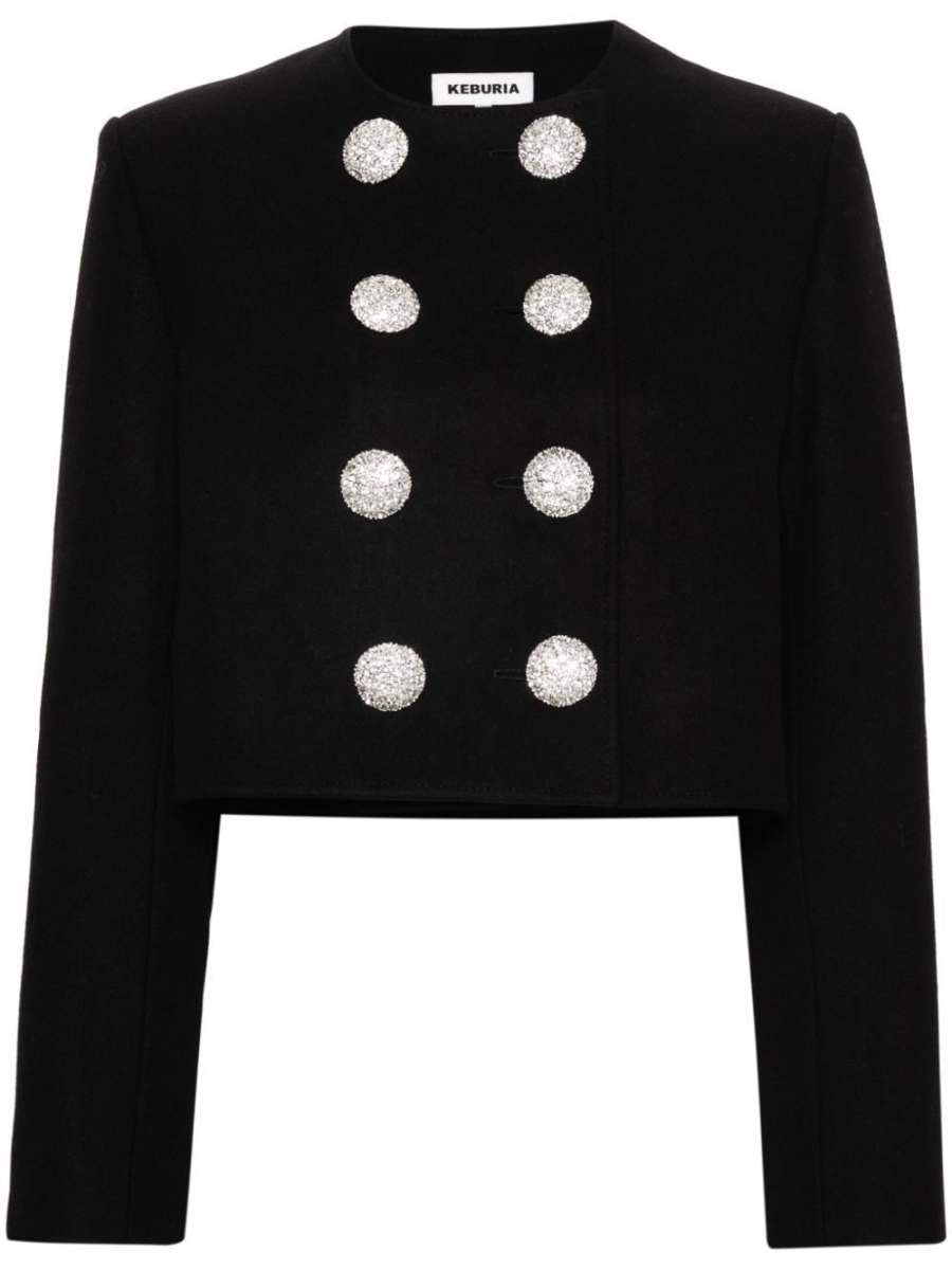 cropped double-breasted jacket