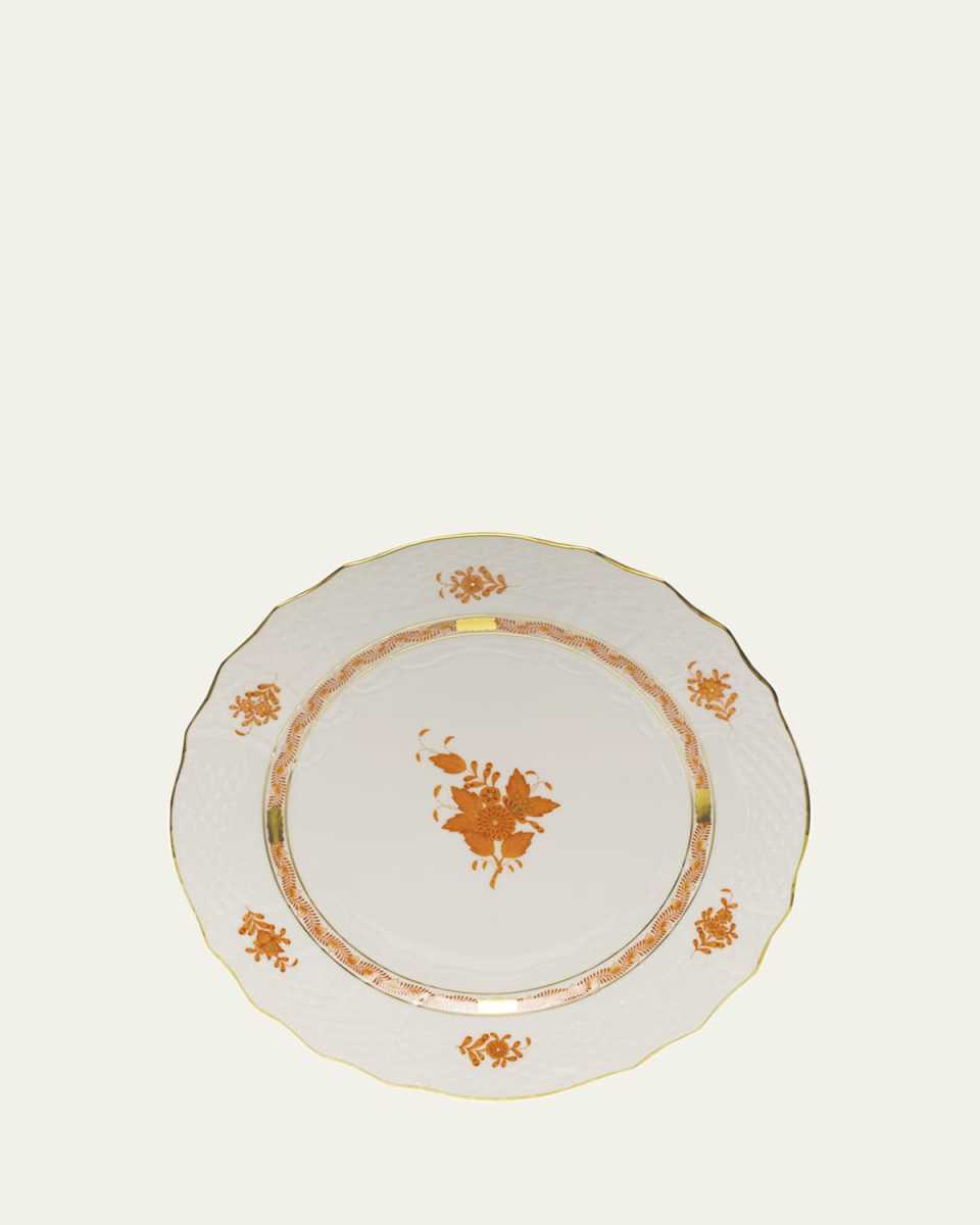 Chinese Bouquet Rust Service Plate