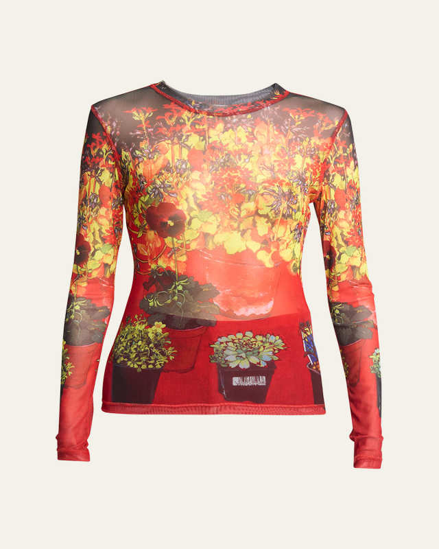 Floral Long Sleeve Underpinning Top