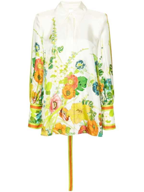 Constance floral silk shirt