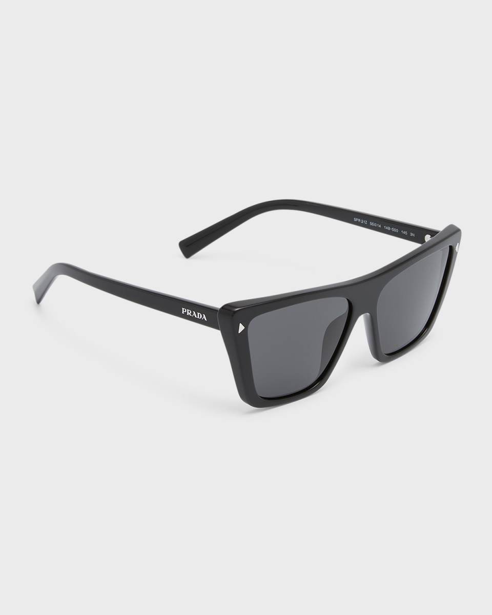 Polarized Logo Acetate Butterfly Sunglasses