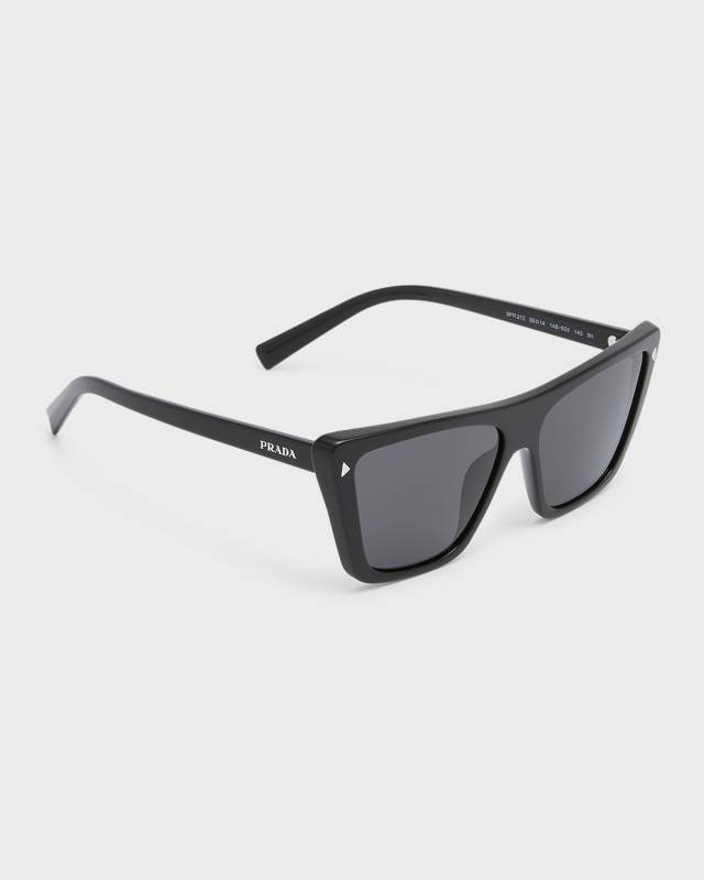 Polarized Logo Acetate Butterfly Sunglasses