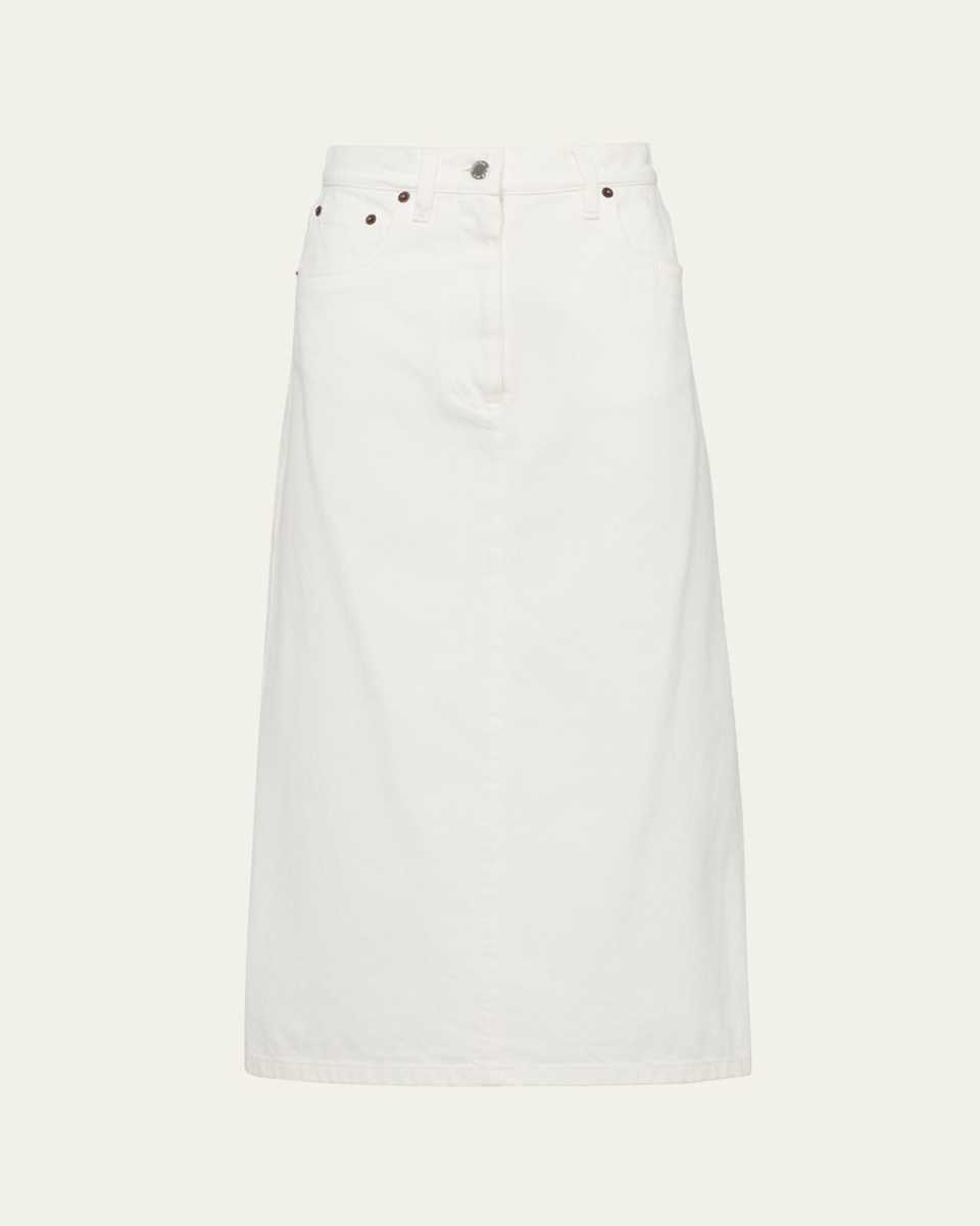 Denim Midi Skirt