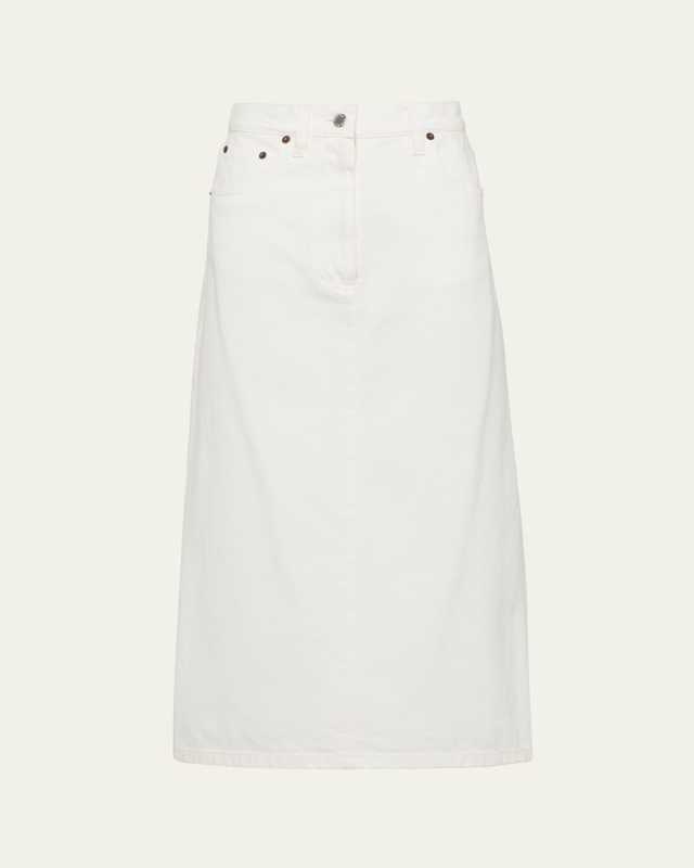 Denim Midi Skirt