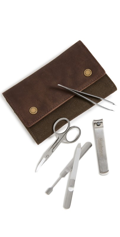 Barbour Barbour Padbury Manicure Set Olive/Brown One Size