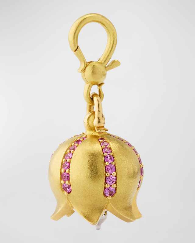 Pink Sapphire Tinker Bell Charm