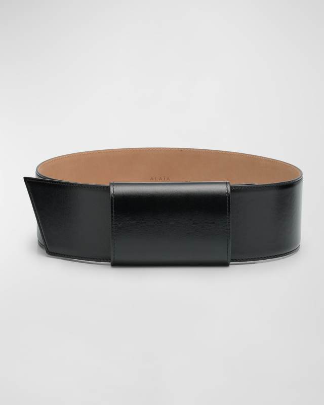 Wide Knot Leather Belt