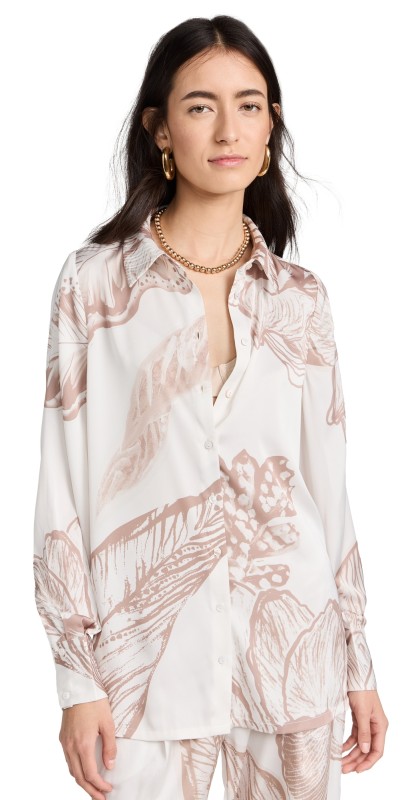 ROCOCO SAND Shirt Light Brown And White