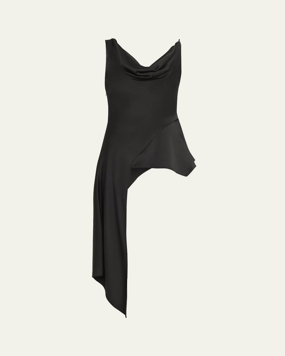 Ronnie Draped Asymmetric Cowl Tank Top