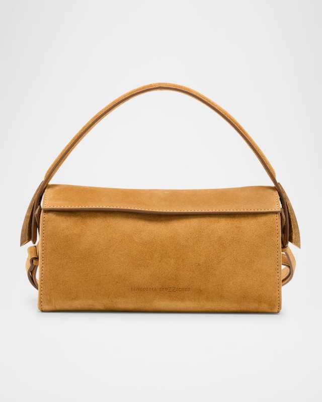 Elif Satin Calf Top-Handle Bag