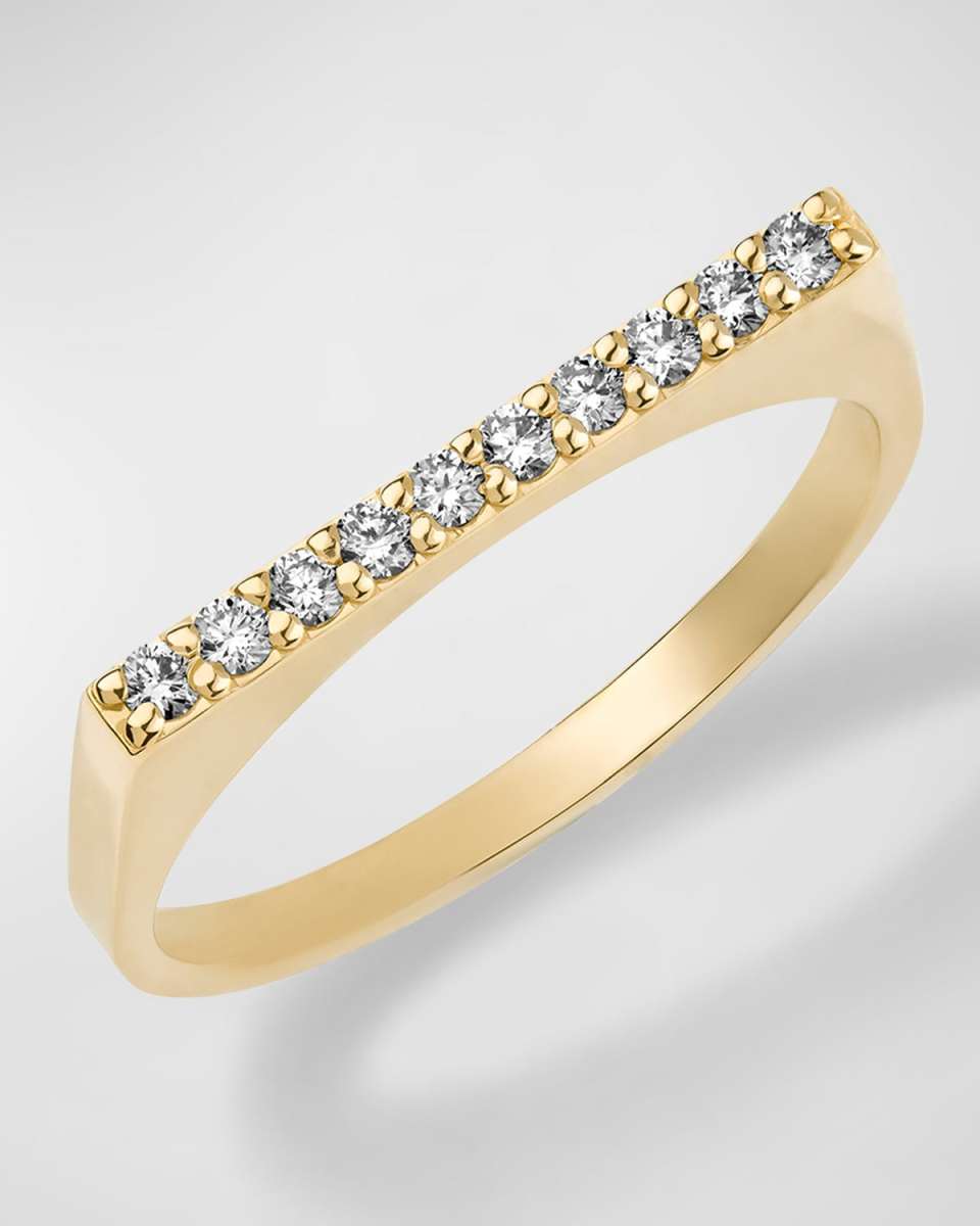 Flawless Geometric Single Band Ring