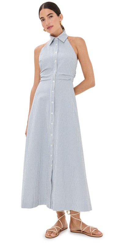 Veronica Beard Mackey Dress Blue/White