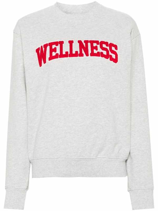 logo-patch mélange sweatshirt