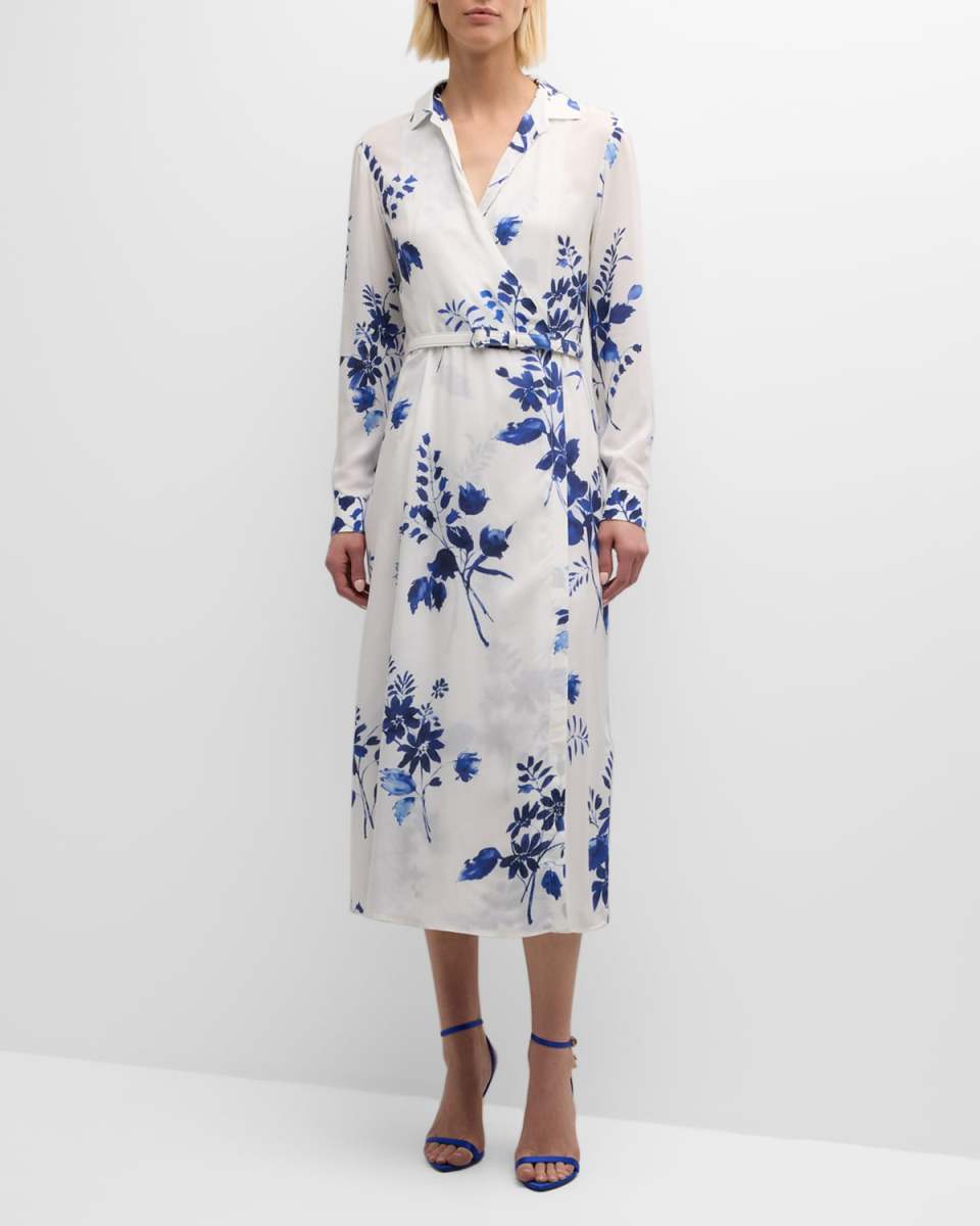 Aniyah Floral Textured Day Dress