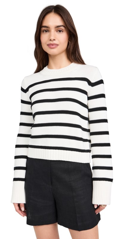 La Ligne Jill Sweater Cream/Black