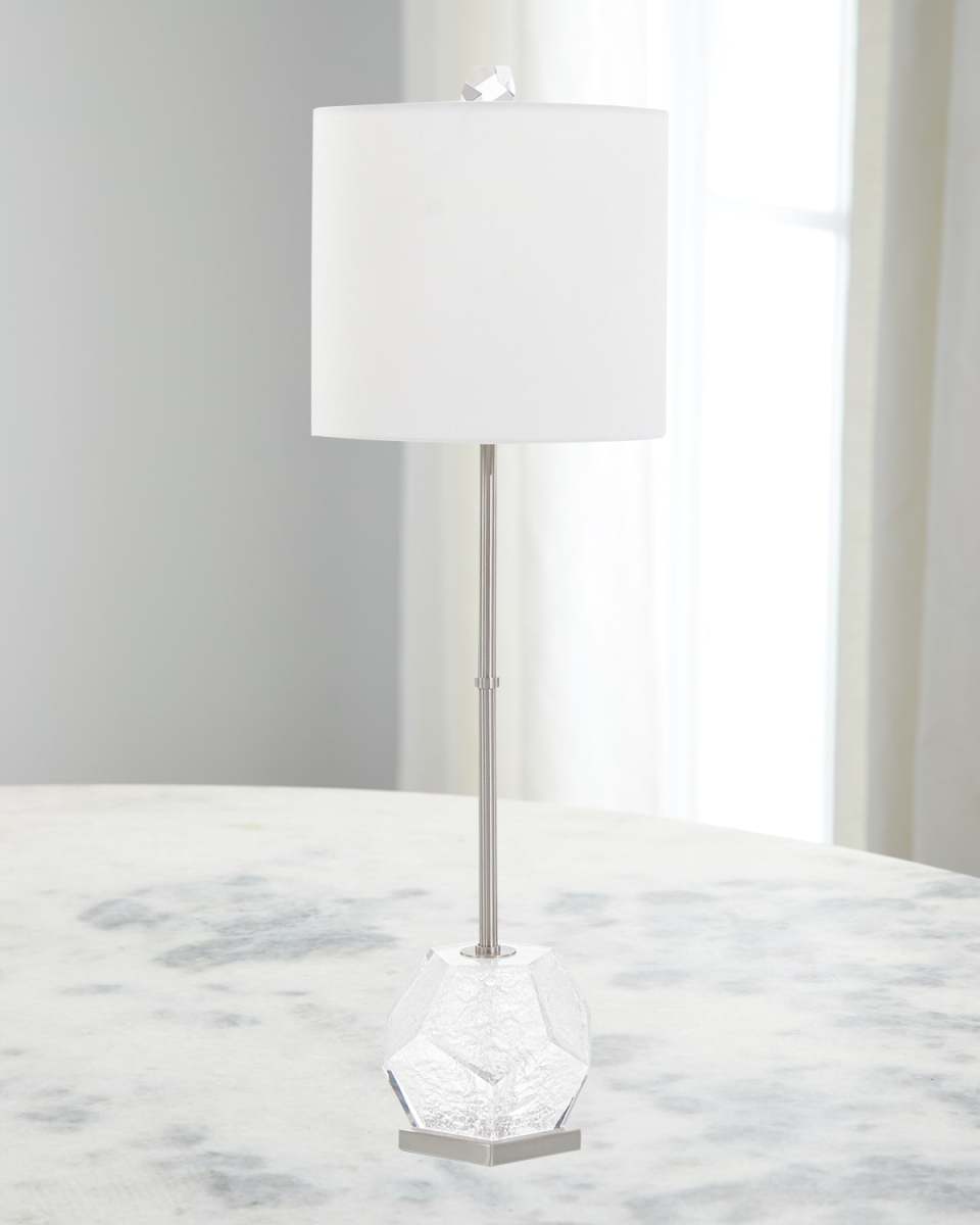 Faceted Acrylic Buffet Lamp